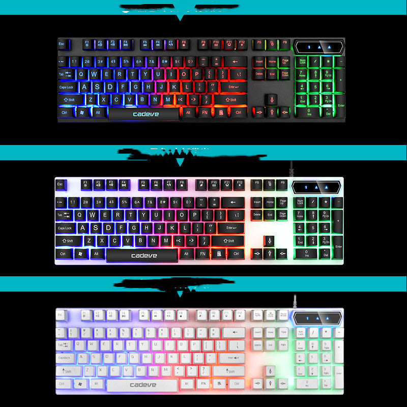 Colorful Backlit Gaming USB Wired Keyboard